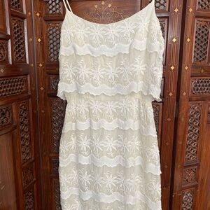 Vintage 1970’s Embroidered Mini Dress - Size XXS